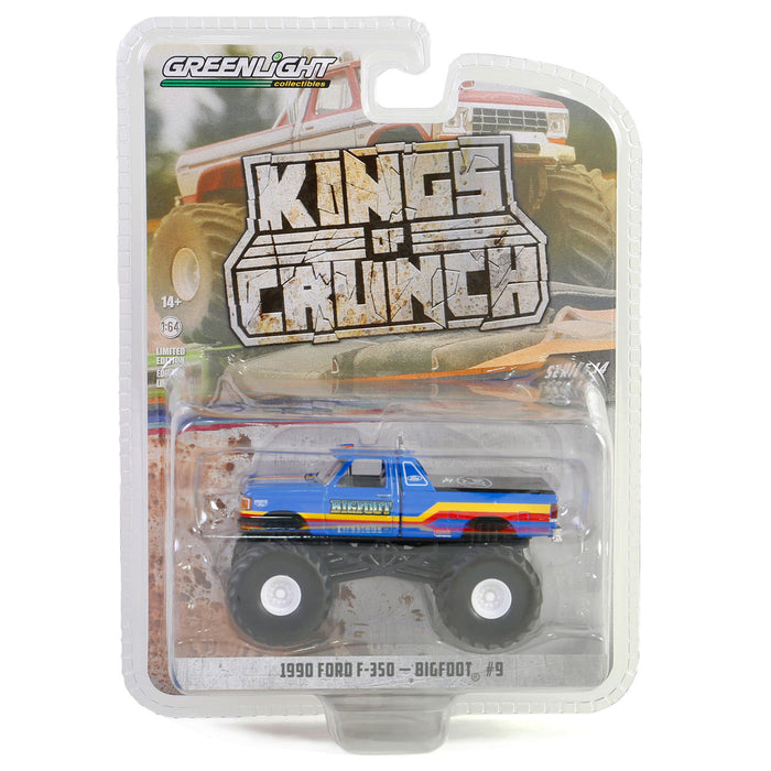 1/64 1990 Ford F-350, Bigfoot #9, Kings of Crunch Series 14
