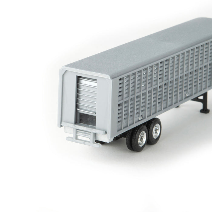 1/64 Red Semi Truck with Cattle Trailer and Cattle by ERTL