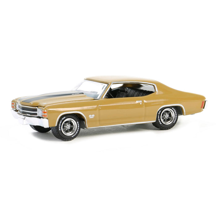 1/64 1971 Chevrolet Chevelle SS 454, Placer Gold, GreenLight Muscle Series 28