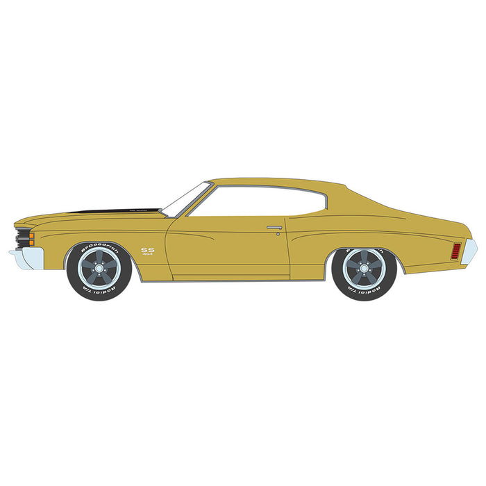 1/64 1971 Chevrolet Chevelle SS 454, Place Gold, GreenLight Muscle Series 28