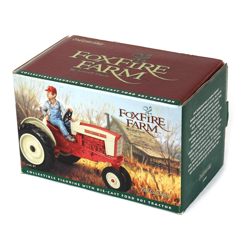 (B&D) 1/16 Ford 901 Tractor with Collectible Figurine, Lowell Davis - Damaged Item