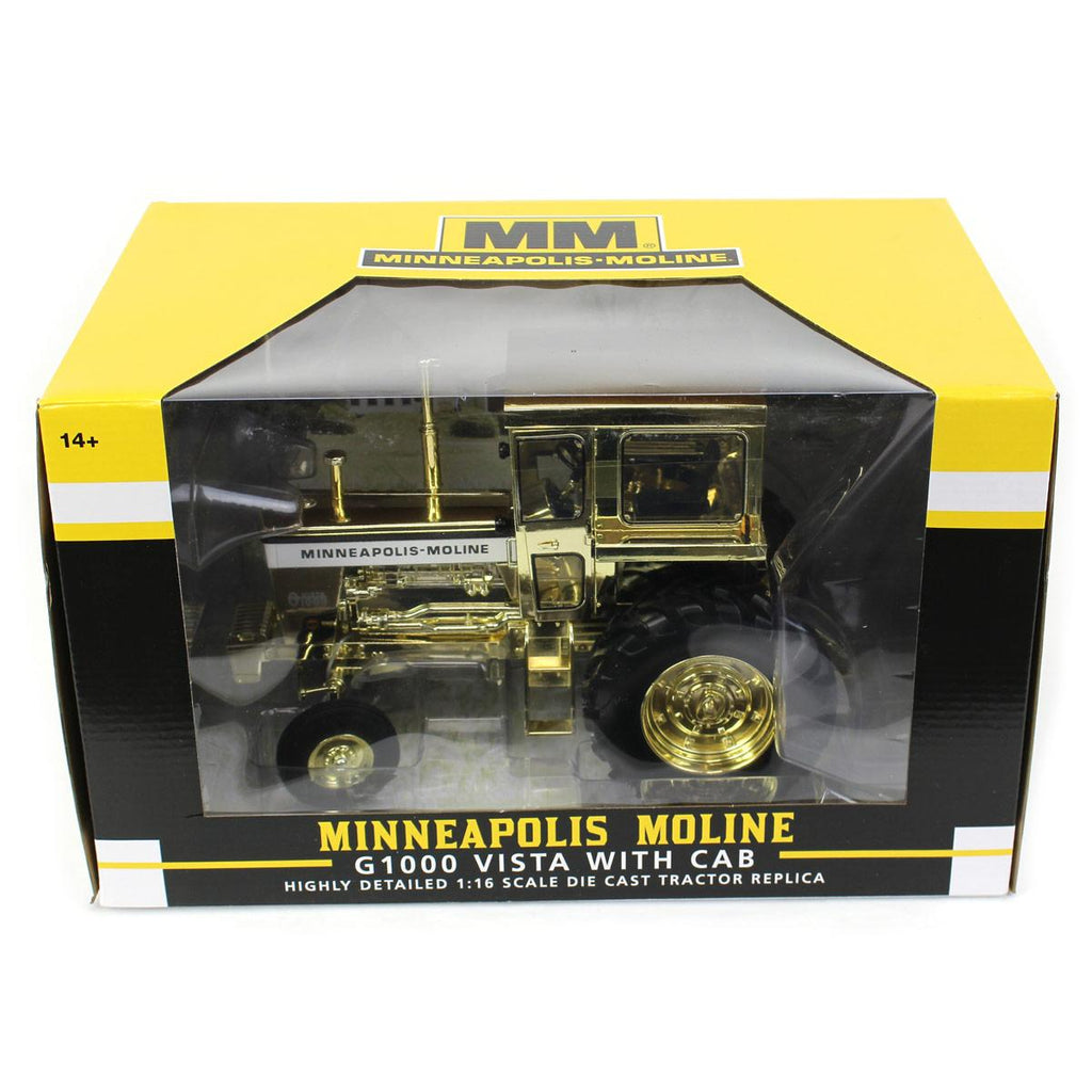 1/64スケール ロナルドマクドナルド®ポーター＆ゴールドクロームコレクターズC Gold Chrome Unit ~ 1/16 Minneapolis Moline G1000 Vista 2WD Tractor