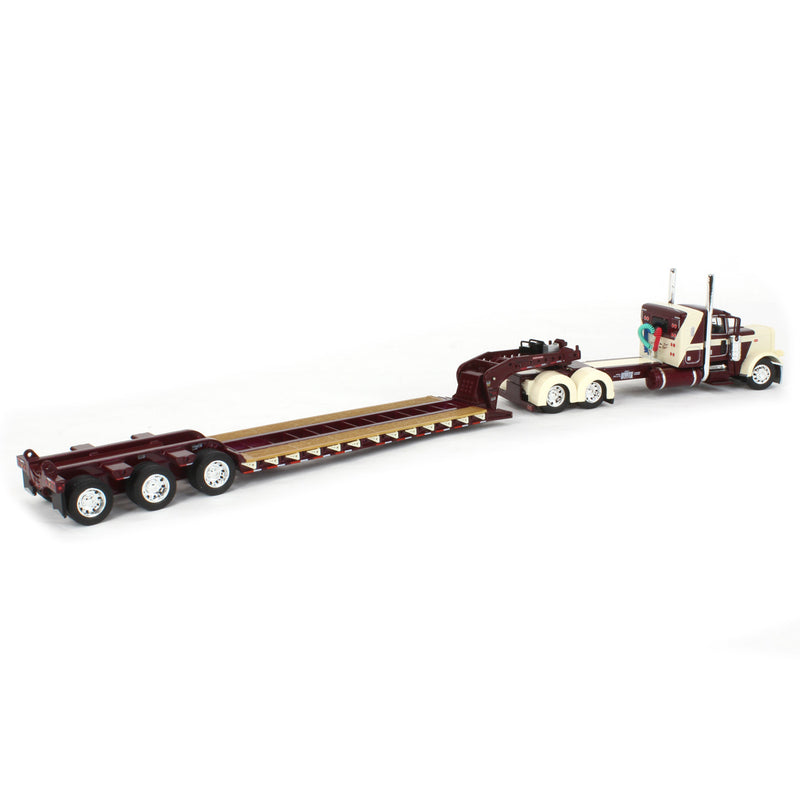 1/64 Peterbilt 389 w/ 36in Sleeper & Fontaine Magnitude Tri-axle Lowboy, R.L. Spartz Trucking, DCP by First Gear