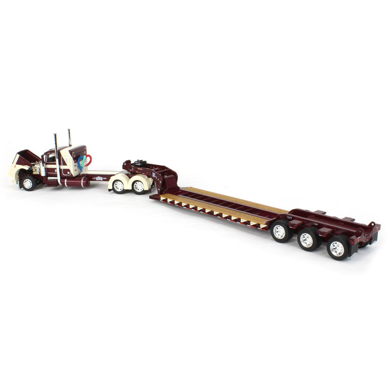 1/64 Peterbilt 389 w/ 36in Sleeper & Fontaine Magnitude Tri-axle Lowboy, R.L. Spartz Trucking, DCP by First Gear