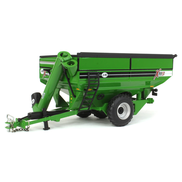 1/64 Green J&M 1112 X-Tended Reach Grain Cart with Tandem Walking Duals