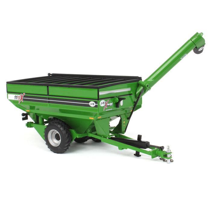1/64 Green J&M 1112 X-Tended Reach Grain Cart with Tandem Walking Duals