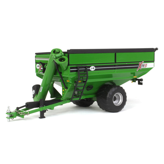 1/64 Green J&M 1112 X-Tended Reach Grain Cart with Singles