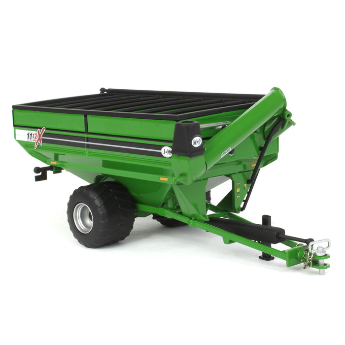 1/64 Green J&M 1112 X-Tended Reach Grain Cart with Singles