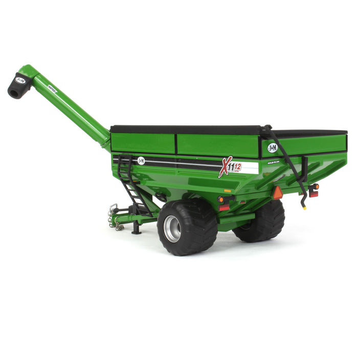 1/64 Green J&M 1112 X-Tended Reach Grain Cart with Singles