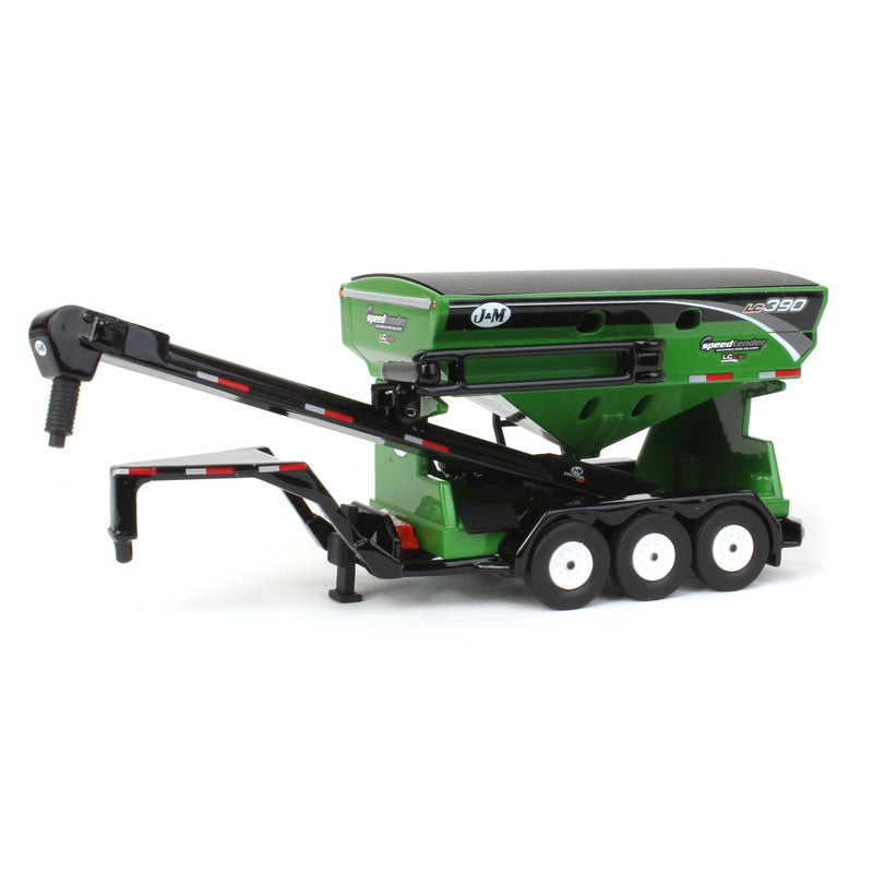 1/64 Green J&M LC390 Tri-axle Gooseneck Bulk Seed Tender by SpecCast