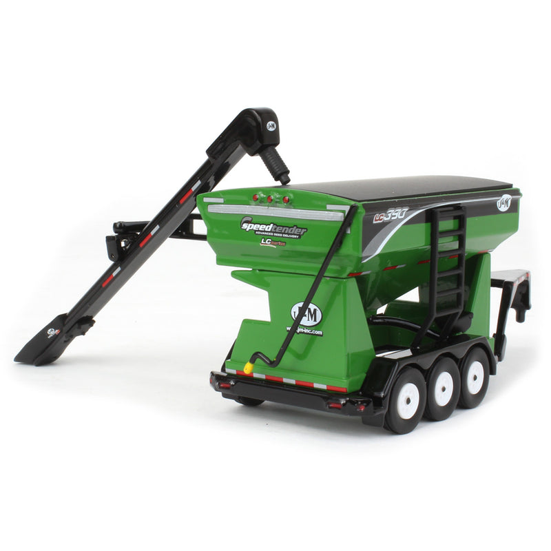 (B&D) 1/64 Green J&M LC390 Tri-axle Gooseneck Seed Tender - Damaged Box