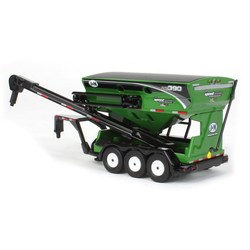(B&D) 1/64 Green J&M LC390 Tri-axle Gooseneck Seed Tender - Damaged Box