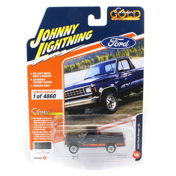 1/64 Johnny Lightning Classic Gold 2023 Release 1A - 1985 Ford Ranger, Dark Charcoal Poly