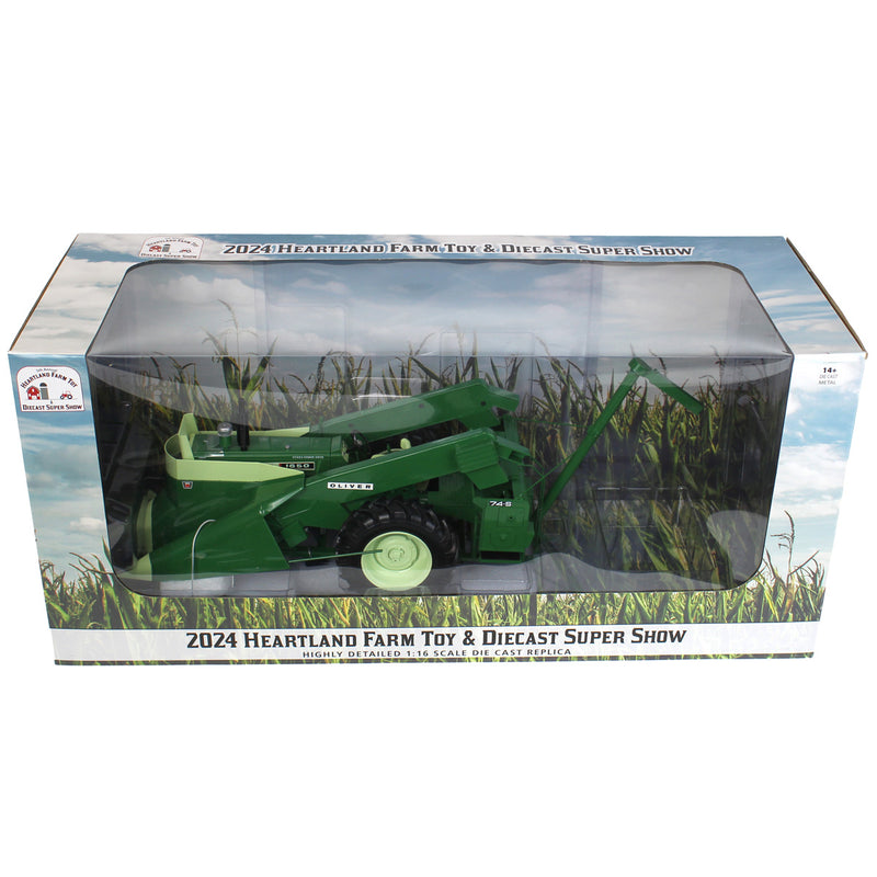 1/16 Oliver 1650 Tractor with 2 Row Picker & Sheller by SpecCast, 2024 Heartland Toy Show