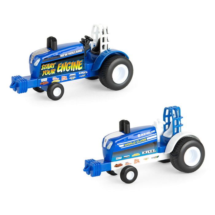 Set of 2 ~ 1/64 New Holland "Start Your Engine" & "World Class" Pulling Tractors