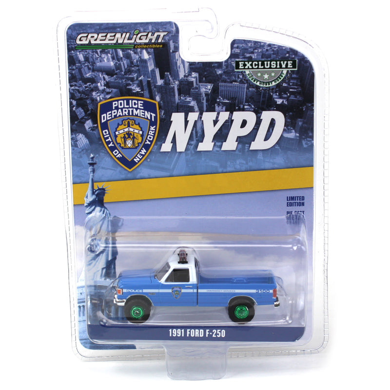 Green Machine ~ 1/64 1991 Ford F-250, NYPD Emergency Services, Hobby Exclusive