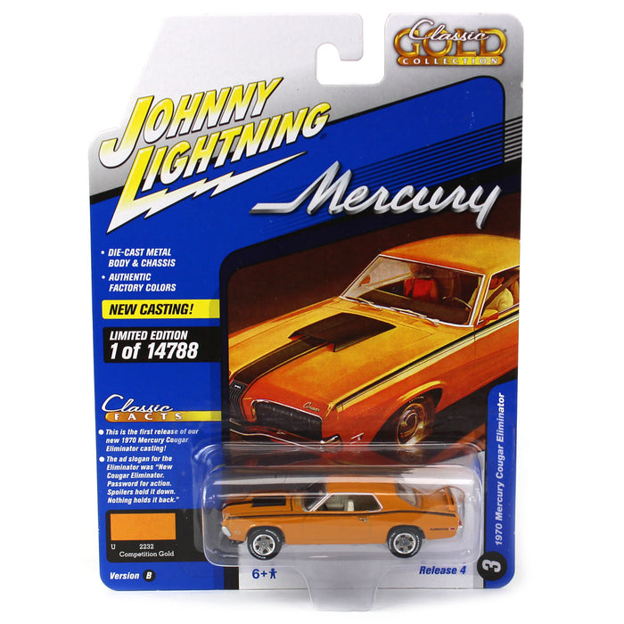 1/64 1970 Mercury Cougar Eliminator (Gold), Classic Gold 2021 Release 4B