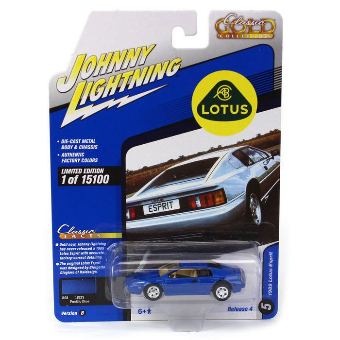 1/64 1989 Lotus Espirit (Blue), Classic Gold 2021 Release 4B