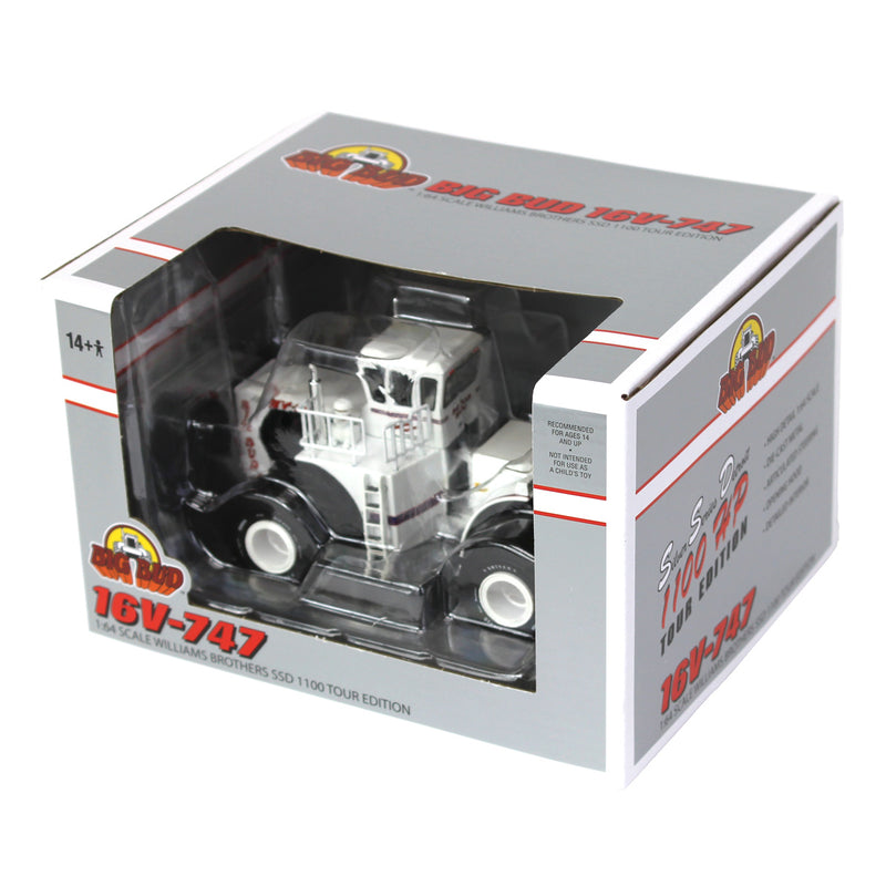 1/64 Big Bud 16V-747 Tractor by DCP, Williams Brothers Silver Series Detroit 1100 HP Tour Edition