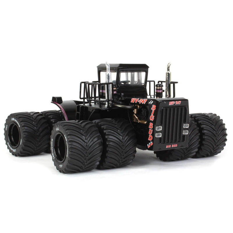 Black Edition ~ 1/64 High Detail Big Bud 16V-747 Silver Series Detroit 1100 HP with Titan Goodyear LSW Tires