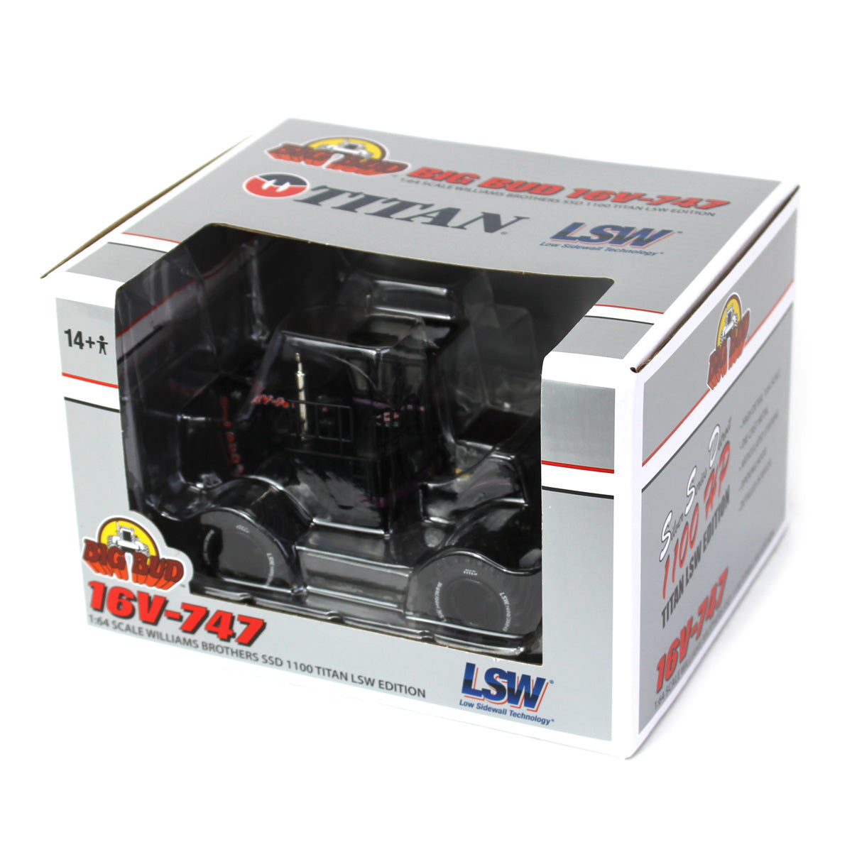 Black Edition ~ 1/64 High Detail Big Bud 16V-747 Silver Series