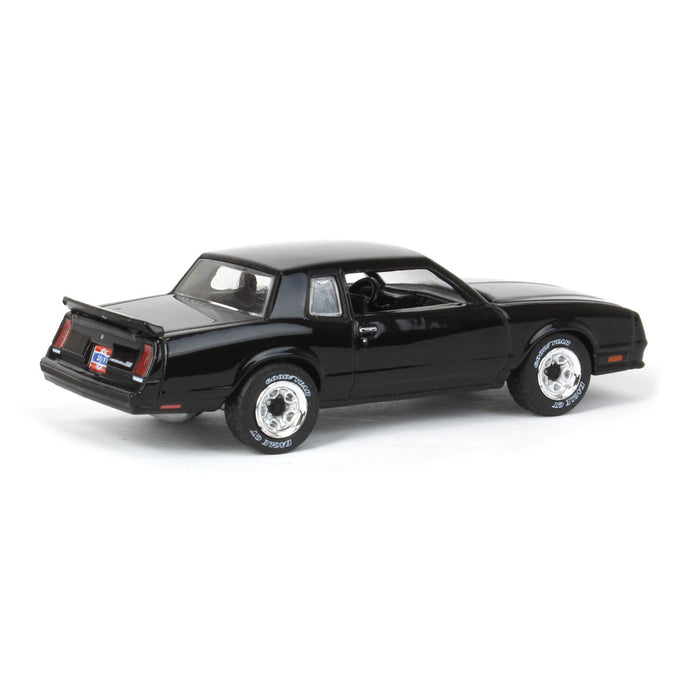 1/64 1985 Chevrolet Monte Carlo SS, Black, Midwest Diecast Greenlight Exclusive