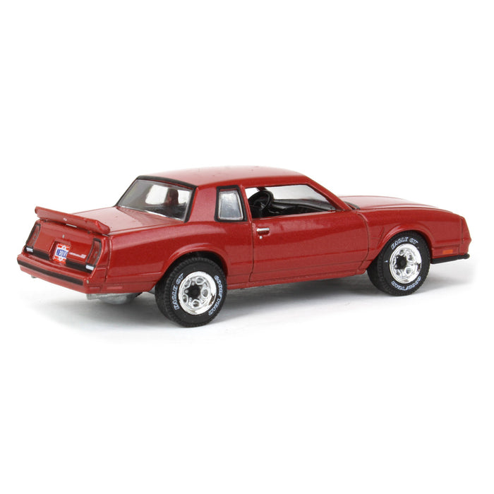 1/64 1985 Chevrolet Monte Carlo SS, Burgundy, Midwest Diecast Greenlight Exclusive