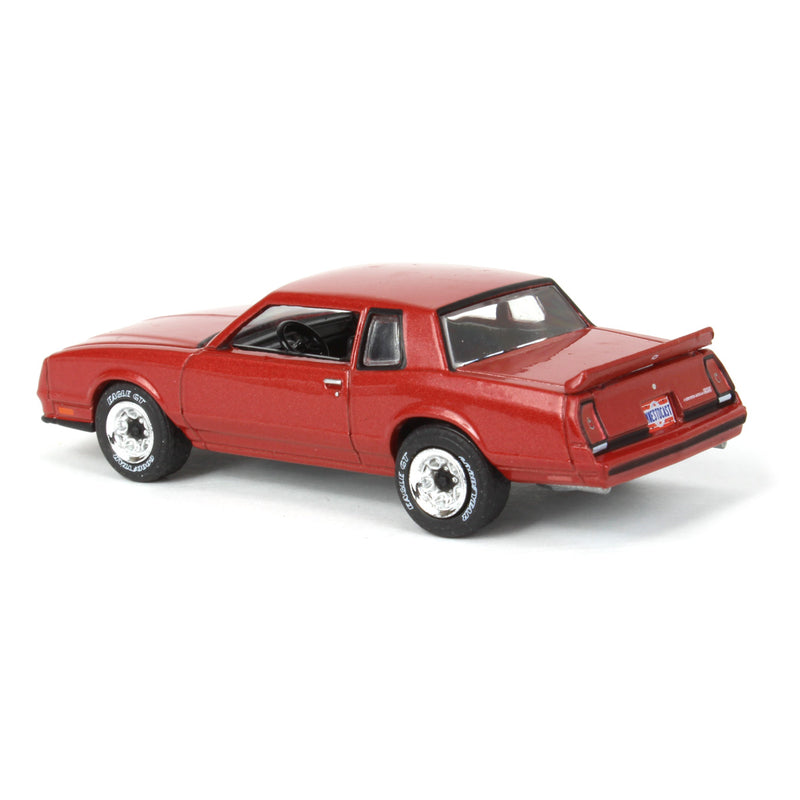 1/64 1985 Chevrolet Monte Carlo SS, Burgundy, Midwest Diecast Greenlight Exclusive