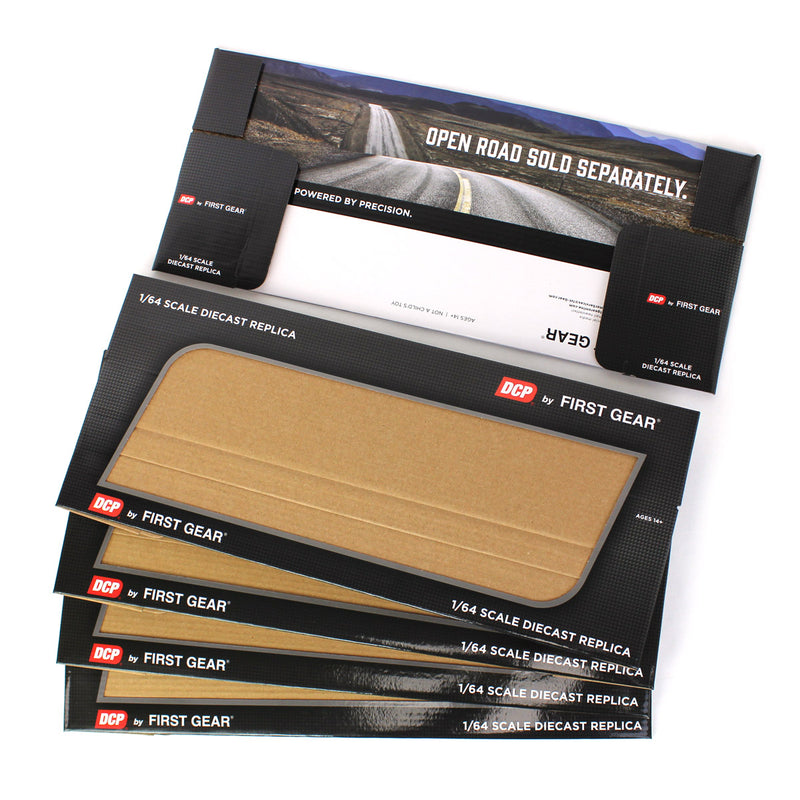 Lot of (6) Empty 1/64 DCP by First Gear Tractor Trailer Boxes