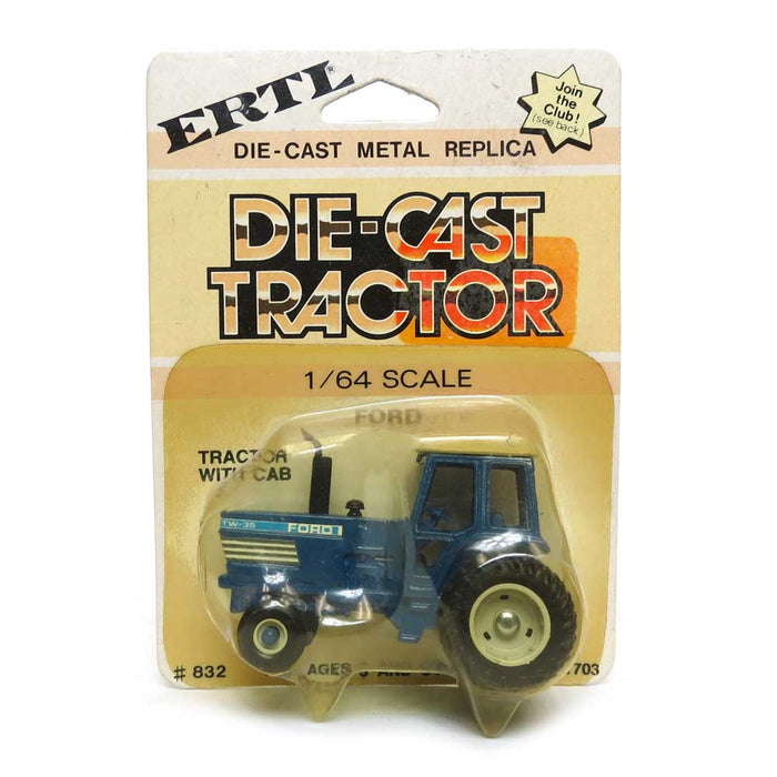 (B&D) 1/64 Ford TW-35 Tractor with Blue Decal and Round Roof - Model Decal Missing