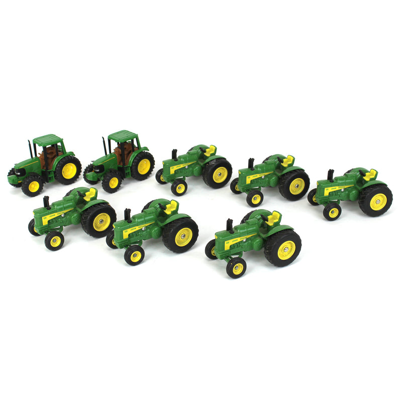Lot of (8) 1/64 John Deere Tractors