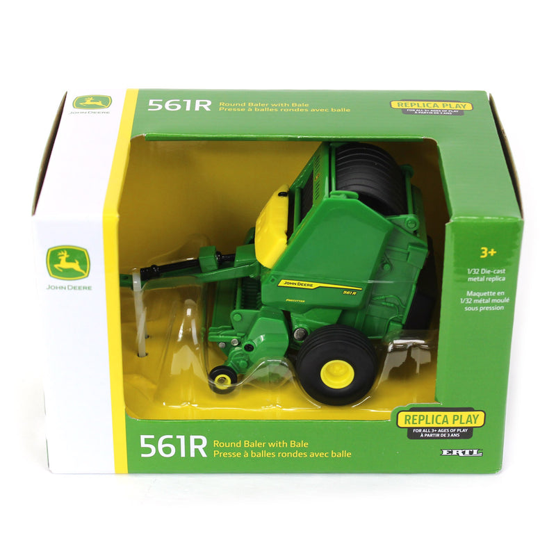 1/32 John Deere 561R Round Baler with Bale