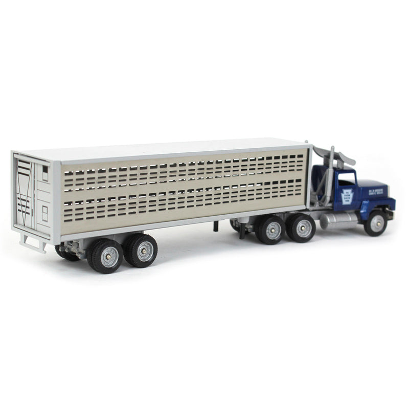 1/64 Blue Truck with Livestock Trailer, 1996 PA Farm Show Edition by Winross