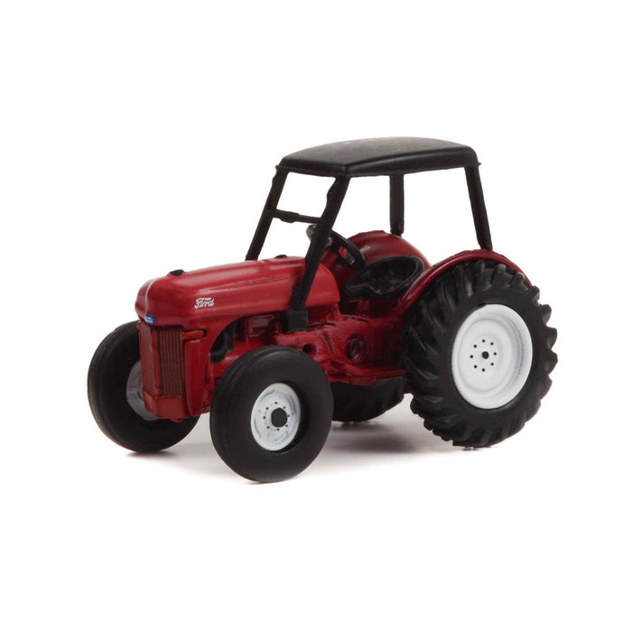 1/64 1946 Ford 8N Tractor, Red with Black Canopy, Down on the Farm Series 7