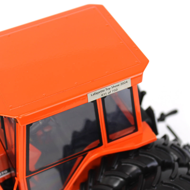 1/16 Allis Chalmers 6070 w/ FWA, Rear Duals, Loader & Cab, 2024 Lafayette Farm Toy Show