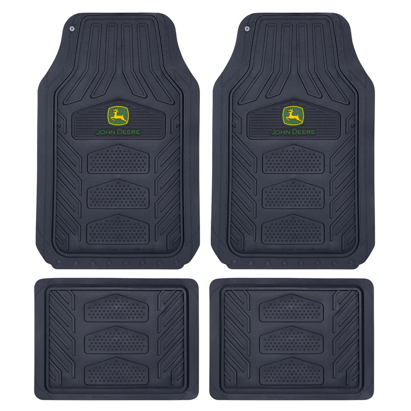 Plasticolor John Deere WeatherPro 4 Piece Vehicle Floor Mat Set