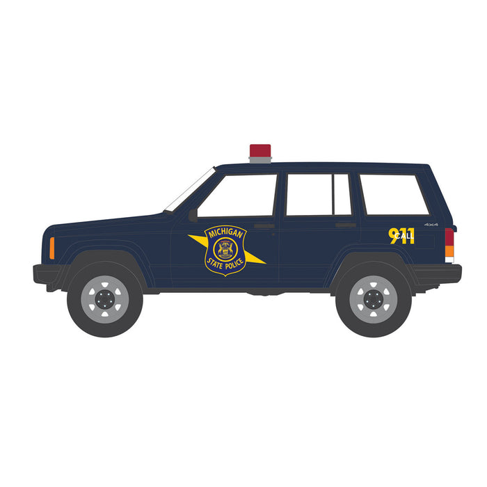 1/64 2001 Jeep Cherokee, Michigan State Police, Hot Pursuit Series 46