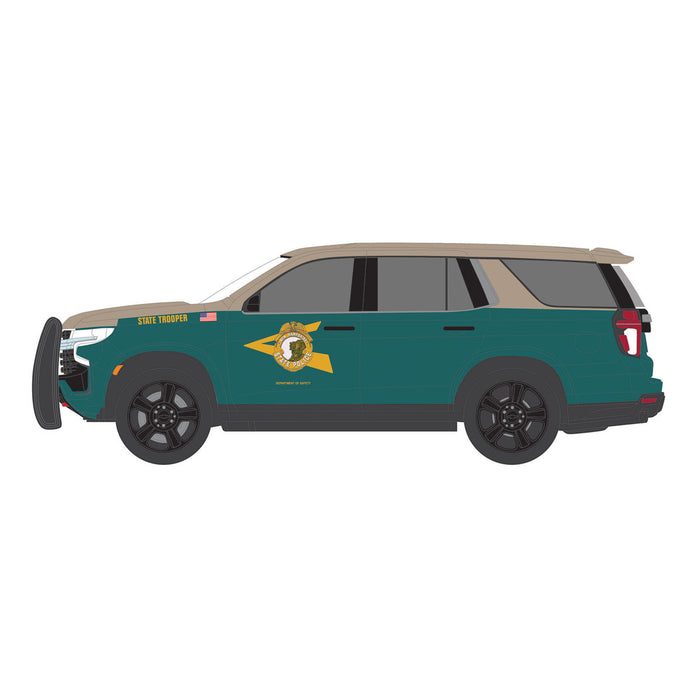 1/64 2023 Chevrolet Tahoe Police Pursuit Vehicle (PPV), New Hampshire State Police, Hot Pursuit Series 46