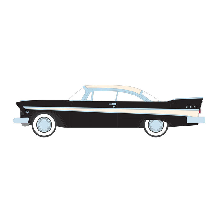 1/64 1957 Plymouth Belvedere, Jet Black & Sand Dune White, Showroom Floor Series 6