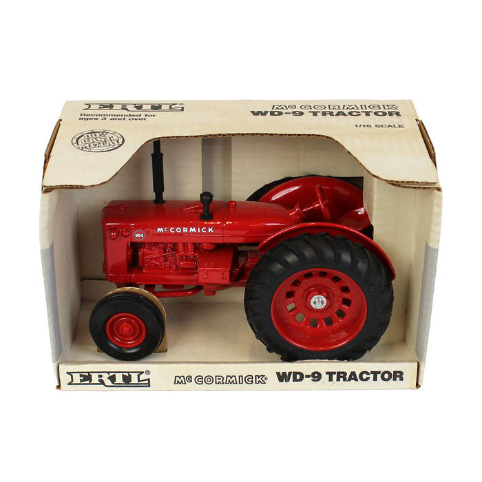 (B&D) 1/16 McCormick WD-9 Wide Front Tractor, Made in the USA By ERTL - Damaged Item