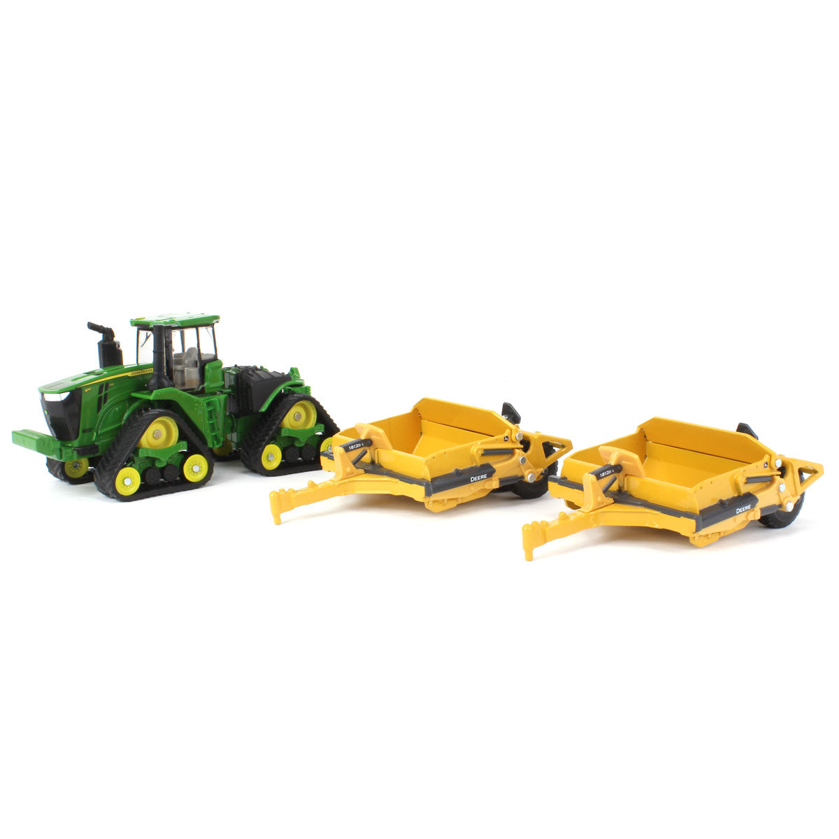 1/64 John Deere 9RX 590 Scraper Special Tractor with (2) 1812DC