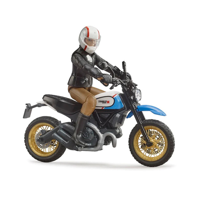 1/16 Ducati Scrambler Desert Sled with Driver by Bruder