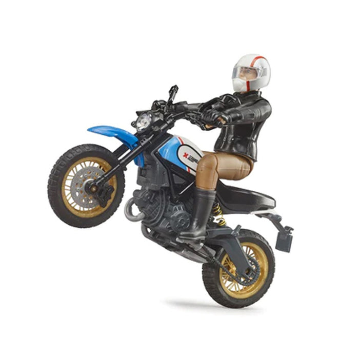 1/16 Ducati Scrambler Desert Sled with Driver by Bruder