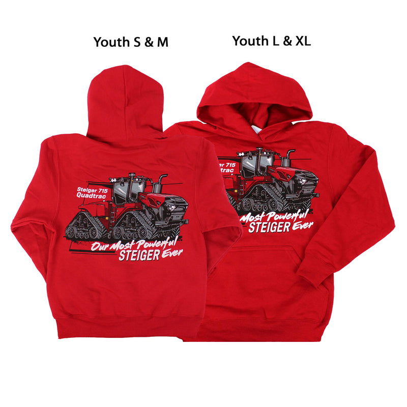 Youth Steiger 715 Quadtrac Hooded Sweatshirt