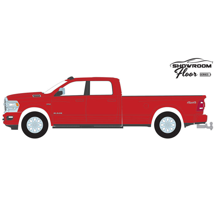 1/64 2022 Ram 2500 Laramie 4x4, Flame Red, Showroom Floor Series 3