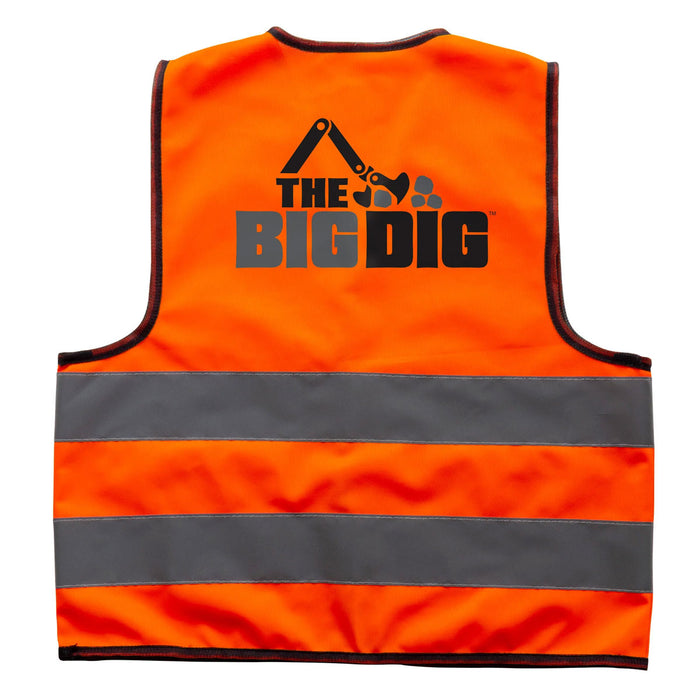 The Big Dig Yellow Hard Hat Helmet & Construction Vest