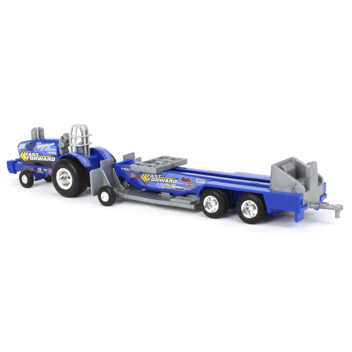 1/64 New Holland "Fast Forward" Pulling Tractor with Sled