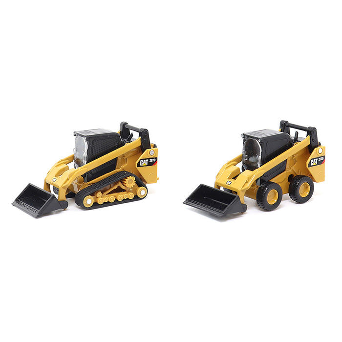 1/64 Caterpillar 272D2 Skid Steer Loader & 297D2 Compact Track Loader Set