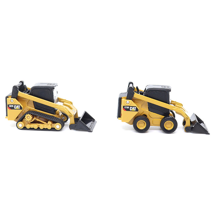 1/64 Caterpillar 272D2 Skid Steer Loader & 297D2 Compact Track Loader Set