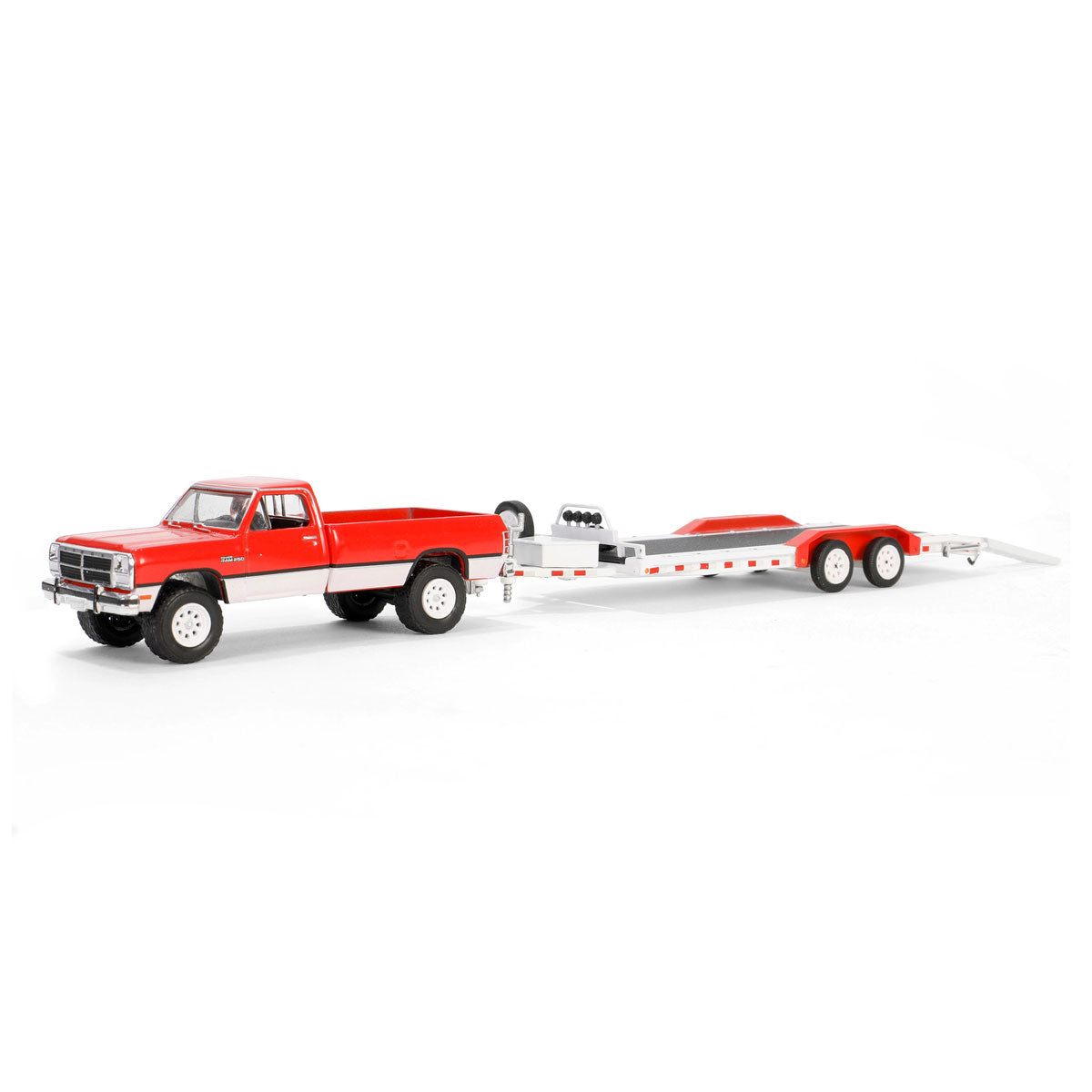 1/64 1991 Dodge Ram Power Ram 250 Pickup Truck with Heavy Duty Car